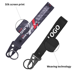 Hot Selling <b>Polyester</b> Printing Thick Short Wrist Keychain <b>Polyester</b> Short <b>Lanyards</b> - Product Image 5