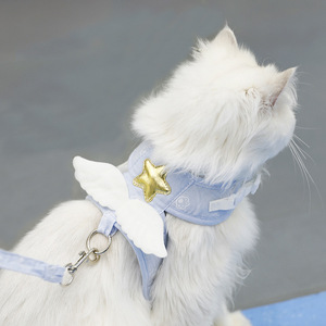 Angel Wings Cat Leash Vest Style <strong>Dog</strong> and Kitten Outdoor Anti-Snapping Pet Gear - Product Image 4