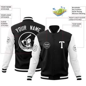2025 Custom Varsity Jacket for Men Women Youth Solid Reversible Bomber Baseball <b>Coat</b> <b>Stitched</b> Logo Personalized Letterman - Product Image 1