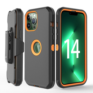 Nuevo estilo de alta calidad Clip de cinturón funda trasera de teléfono a prueba de golpes funda de teléfono para <span class=keywords><strong>iPhone</strong></span> 14 Pro Max 6,7" - Product Image 2