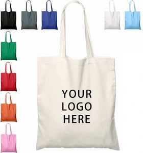 Bolsa de Tela de Algodón Orgánico Reciclado con Impresión Personalizada Hansun OEM ODM - Bolsa de Compras de Algodón Reutilizable Grande con Logotipo - Product Image 1