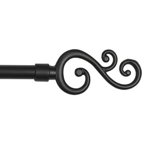 Barra de Cortina Metálica Extensible de Estilo Romano para Exportación, 16/19mm, Múltiples Tamaños y Colores: Negro, Dorado, Plateado - Product Image 2