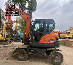 100% Original japonés Mini Doosan Dx60w excavadora de ruedas/nuevo precio bajo Venta caliente excavadora de ruedas multifuncional DX60 - Product Image 3