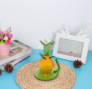 Tùy chỉnh hiện đại chủ sở hữu nến thủy tinh dứa hình dạng người giữ ngọn nến đám cưới chủ sở hữu nến cho Bảng trang trí - Product Image 3