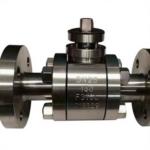 Precio de Fábrica Suministro Directo Válvula de Bola de Dos Piezas de Acero Inoxidable con Sello Suave y Brida Alta Q41F-64P 304 316L 64 DN50-DN100 - Product Image 1