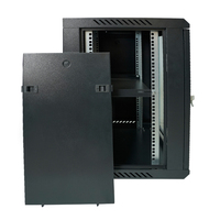 Armoire réseau 19 pouces 12U homologuée CE, boîtier métallique pour serveur, porte en verre DDF, armoires réseau murales