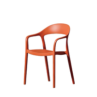 Chaise de salle à manger empilable en plastique au design contemporain, prix d'usine, moderne, pour extérieur, salon, bureau à domicile, école, entrepôt, portable