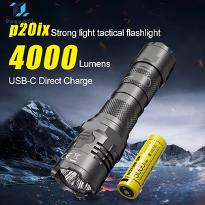 Lampe torche tactique rechargeable USB-C de 4000 lumens, prête pour le <span class=keywords><strong>stroboscope</strong></span>, avec organisateur LumenTac - Product Image 1