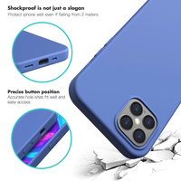 Coque de Téléphone Antichoc en Silicone de Luxe et de Haute Qualité pour iPhone 6/6S/X/XS/XR/7/8 Plus/11/12/13/14/15/16/17 Pro/Pro Max