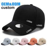 Gorras de Béisbol Personalizadas al por Mayor, 100% Algodón, 6 Paneles, Visera Curva, Ajustables, de Alta Calidad, con Logotipo de Goma PVC, para Hombre y Mujer
