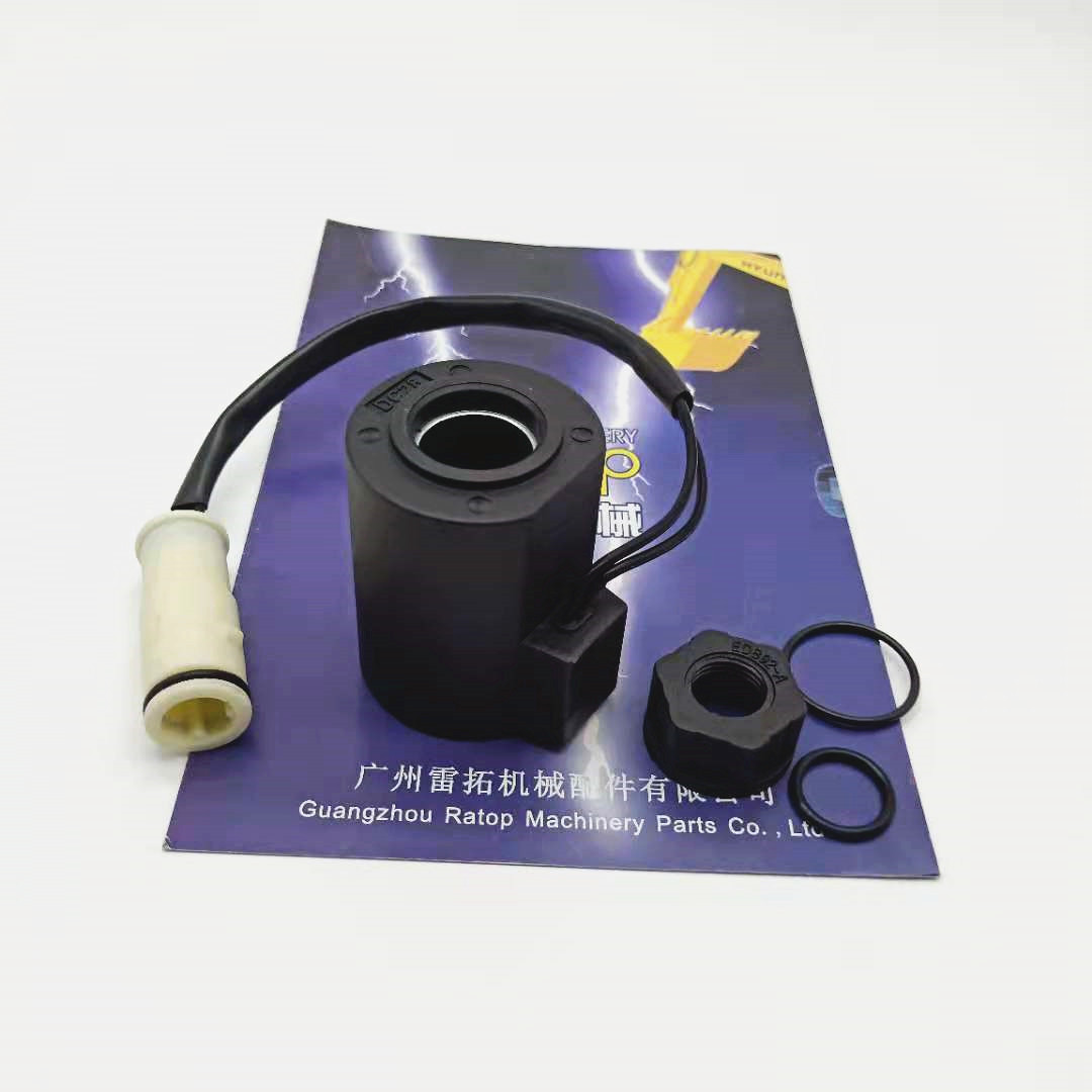 Solenoid Coil 14527267 For VOLVO EC140B, EC360B, EC210B Excavators (24V)
