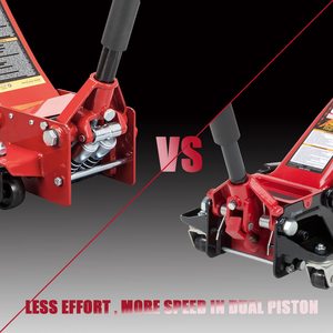 GTYPRO <strong>Torin</strong> Hydraulic Ultra Low Profile Heavy Duty Floor <strong>Jack</strong> With Dual Piston Quick Lift Pump 3 Ton (6,000 Lb) Capacity, <strong>Red</strong>