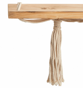 Étagères murales flottantes de bohème rustique de <span class=keywords><strong>style</strong></span> nordique moderne petit support de rangement en bois avec ficelle - Product Image 6