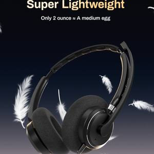 Casque filaire USB supra-auriculaire RownFusny avec microphone à réduction de bruit active 5.0 |   Conception légère pour un confort tout au long de la journée - Product Image 2