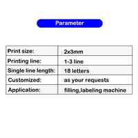 Imprimante à ruban winskys/imprimante de code de date/impression et codage par transfert thermique pour machine de remplissage et d'étiquetage de bouteilles et d'emballage