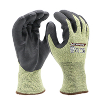 Gants de sécurité MaxiPact ANSI niveau de coupe 4 HPPE, enduits de mousse de nitrile, respirants, antidérapants, pour travaux lourds de manutention de métaux et de verre