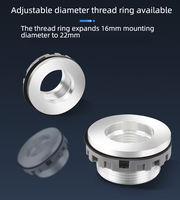 Bouton d'arrêt d'urgence à tête de champignon 16/22mm, étanche IP65, interrupteur rond NO NC pour ascenseur, borne de recharge, équipement industriel