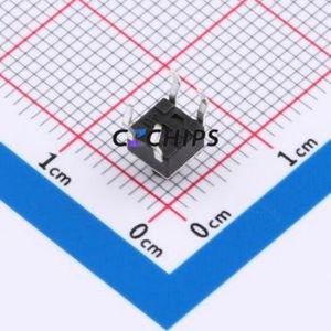 BX-TS-26-45455CJ Tactile Switch Through hole-4P,4.5x4.5mm Switch Single Pole Single Throw Round Button 2.6N Through Hole - Product Image 2
