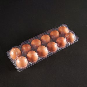 Transparent Disposable 6 8 10 12 15 18 20 25 30 Holes PET <b>Plastic</b> Egg <b>Tray</b> Packaging Box Egg Container Free Samples - Product Image 2