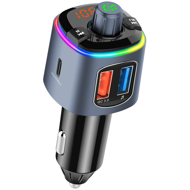 Upgrade Your Car Audio High-Quality Audio  Hands-Free Calling Fast Charger Car FM Transmitter For Music Lovers BC58T