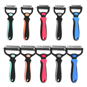 Peine Desenredante para Mascotas, Herramienta de Doble Cara para Eliminar Nudos en Perros y Gatos, Cuidado del Pelo Suelto, Mantenimiento Diario del Pelaje - Product Image 2