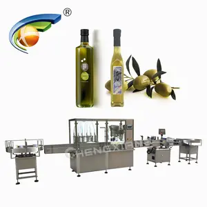 Máquina de enchimento de azeite automática, máquina de enchimento de azeite para cozinhar garrafas de óleo, linha de produção de garrafas de óleo de girassol