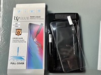 Protection d'écran en verre trempé liquide 3D incurvé avec lampe UV, colle intégrale, dureté 9H pour Samsung Galaxy S23 S22 Plus S24 Ultra