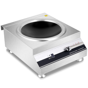 Cuisinière à induction commerciale 5000-10000W, plaque vitrocéramique noire, brûleur unique, pour usage en restaurant - Product Image 1