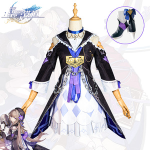 Jeu Honkai: Star Rail Cosplay <span class=keywords><strong>Herta</strong></span> Cosplay Costume Comic Black Punk Lolita Dress Cosplay Costume Halloween Party Outfit Women - Product Image 1