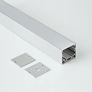 Luz de pista de canal led de aluminio, 40x35mm, salida de luz, carcasa de lámpara de aluminio lineal