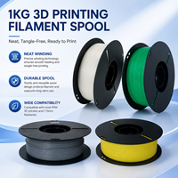 Bobina de Plástico PP Negra Personalizada de 200 mm, Bobina de Alambre de Una Pieza, Bobina de Filamento para Impresora 3D