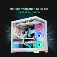 Boîtier d'ordinateur OEM Mid Tower, hauteur de refroidisseur CPU 157 mm, support triple pour radiateur 360 mm, avec ports USB 3.0 avant.