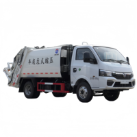 Camion à ordures compacteur à chargement arrière Dongfeng 4x2 5CBM Euro VI, véhicule de collecte des déchets municipaux