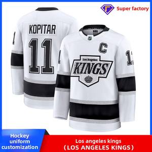 Uniforme de hockey sur glace de style américain, maillot de hockey personnalisé, matériau en polyester, personnalisable, corps entier, Los Angeles Kings pour hommes et femmes - Product Image 2