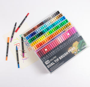 <span class=keywords><strong>Set</strong></span> <span class=keywords><strong>di</strong></span> <span class=keywords><strong>Pennarelli</strong></span> Acquerello per Artisti con Punta Fine e Motivi Personalizzati per Professionisti - Product Image 5