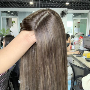 <span class=keywords><strong>Postiche</strong></span> en <span class=keywords><strong>cheveux</strong></span> humains vierges européens à 100%, mèches blondes et brunes, base en soie, toupet à base en soie noué à la main pour les femmes souffrant de perte de <span class=keywords><strong>cheveux</strong></span> - Product Image 5