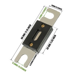 Reomax Fusible ANL Boulon Sur 40A-500A AMP Fusible De Voiture Fusible Grand Courant Pour EV RV Bateau Marine <span class=keywords><strong>Moto</strong></span> Système Audio Vidéo De Voiture - Product Image 6