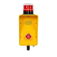 Estación de Intercomunicación de Emergencia para Sitios Industriales, Montada en Pared, con Manos Libres, Certificación IP66, CE y FCC, Baliza LED y Botón SOS Personalizado