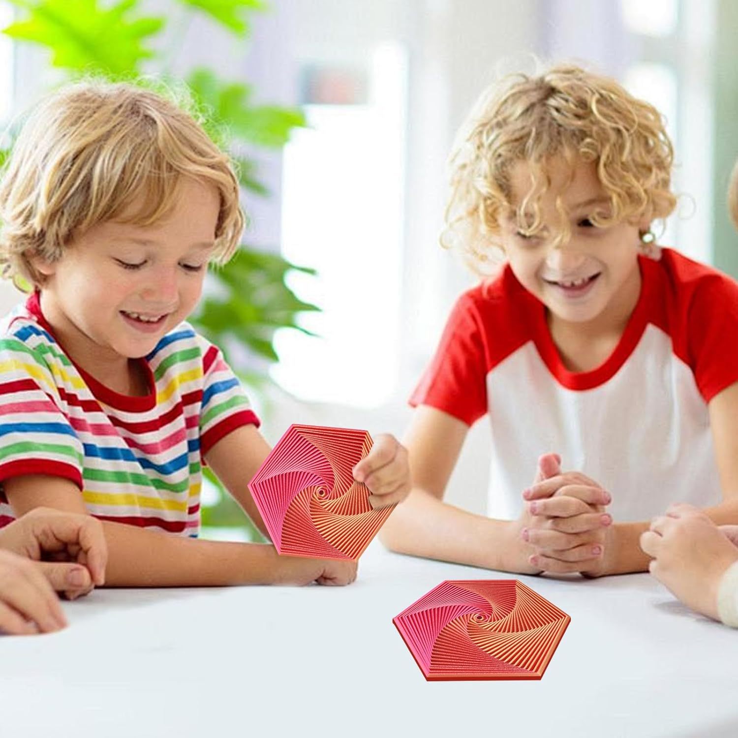 Spiral Fidget 3D Hexagonal – Anti-stress Sensoriel, Forme Ergonomique, Coloris Variés – Idéal Pour Enfants Et Adultes