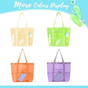 RTS Foldable Mesh <b>Beach</b> Bag for Women Lightweight Summer Mesh Handbag for Outdoor Large Pool Bag <b>Beach</b> <b>Accessories</b> - Product Image 3