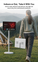 Nouvel écran tactile interactif de 27 pouces, Android15, USB, 1920x1080 Full HD IPS, moniteur intelligent portable, affichage publicitaire, 60Hz