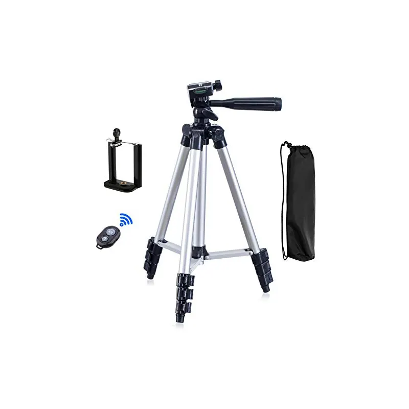 Toptan 3 in 1 Alüminyum Hafif kamera tripodu 3110 tripod standı SmartPhone için Canon U Klip Tutucu BT Deklanşör