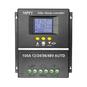 리튬 납산 배터리용 스마트 MPPT 50A 60A 80A 100A 태양 광 충전 컨트롤러 고입력 전압 AUTO 12V 24V 48V PWM