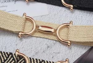 <span class=keywords><strong>Ceinture</strong></span> de robe fine à boucle métallique tendance, <span class=keywords><strong>ceinture</strong></span> élastique tissée en <span class=keywords><strong>paille</strong></span> PP pour filles, <span class=keywords><strong>ceinture</strong></span> équestre tressée pour femmes, vente chaude - Product Image 3