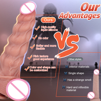 Vibrador Telescópico Eléctrico Automático con Empuje, Potente, Manos Libres, Juguetes Sexuales con Punto G para Mujeres