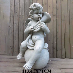 Moule de sculpture <span class=keywords><strong>en</strong></span> résine pour statue de cimetière personnalisée <span class=keywords><strong>en</strong></span> béton grandeur nature, motif ange avec ailes, ange gardien, ou femme occidentale - Product Image 6