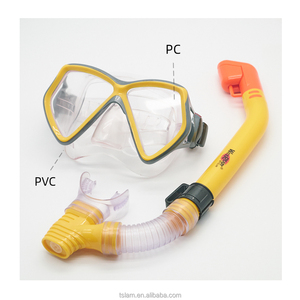 Tubo de respiración totalmente seco, máscara de buceo antivaho/impermeable con gafas faciales gratis para esnórquel, natación, deportes acuáticos - Product Image 2