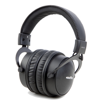Audfine AH1772 300ohm Headphone Gaming dengan Mikrofon Stereo Berkabel Over Ear Peredam Kebisingan untuk PC PS5 Xbox