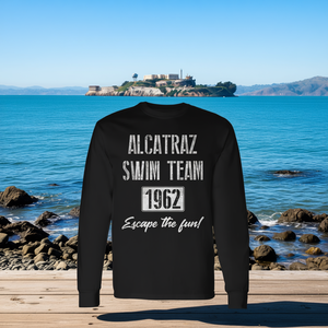 Camiseta de manga larga del equipo de natación Alcatraz 1962 Escape The Fun - Product Image 3