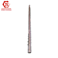 Barril bimetálico de un solo tornillo de extrusión de PE 50-28 para máquina de plástico de soplado de película personalizada